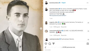 Post en Instagram de Manolo