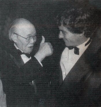 Ayrton Senna con Soichiro Honda