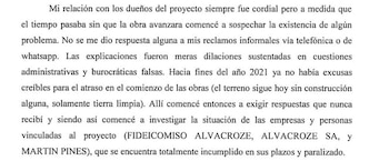 Bicicleteo: parte de la denuncia