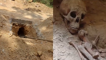 Macabro hallazgo en Piedecuesta: encontraron dos cráneos y más restos óseos en una cueva durante obras de instalación de gas