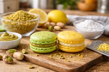 La receta de pistacho y limón fusiona la intensidad del fruto seco con la frescura cítrica para un bocado aromático (Imagen Ilustrativa Infobae)