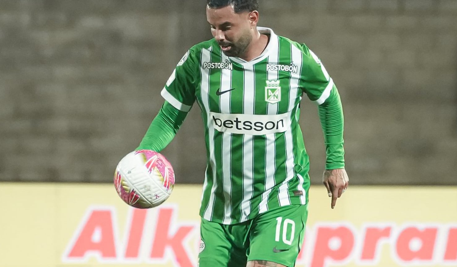 Edwin Cardona fue titular con Atlético Nacional en el empate sin goles frente al Deportes Tolima - crédito Atlético Nacional