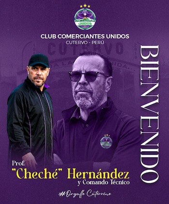José Hernández llega a mejorar a las 'águilas cutervinas'. - Crédito: Comerciantes Unidos