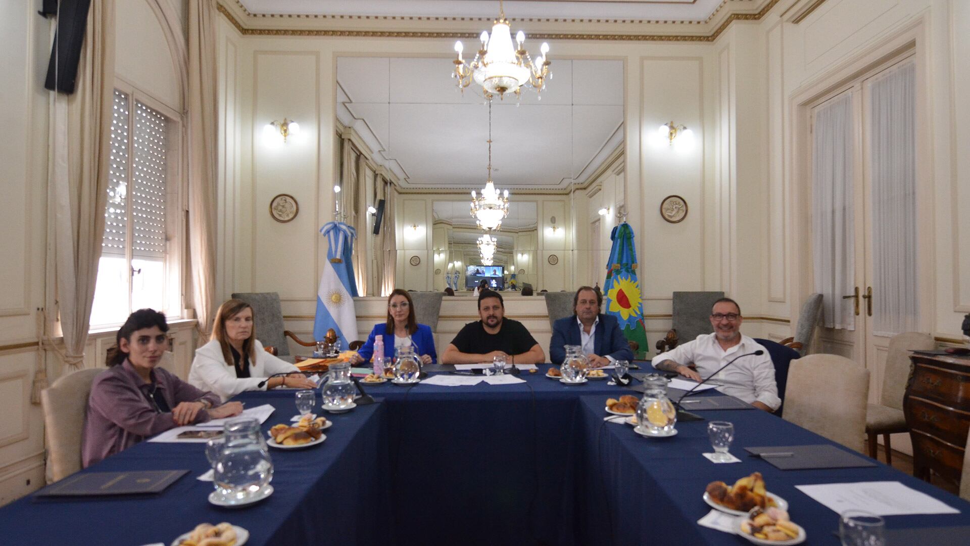 Los integrantes peronistas de la comisión de Asuntos Constitucionales y Acuerdos