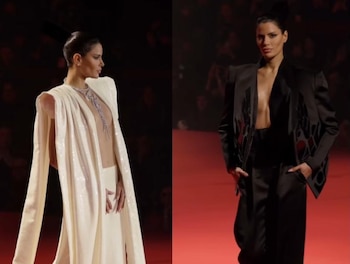 Ariadna Gutiérrez lució dos atuendos