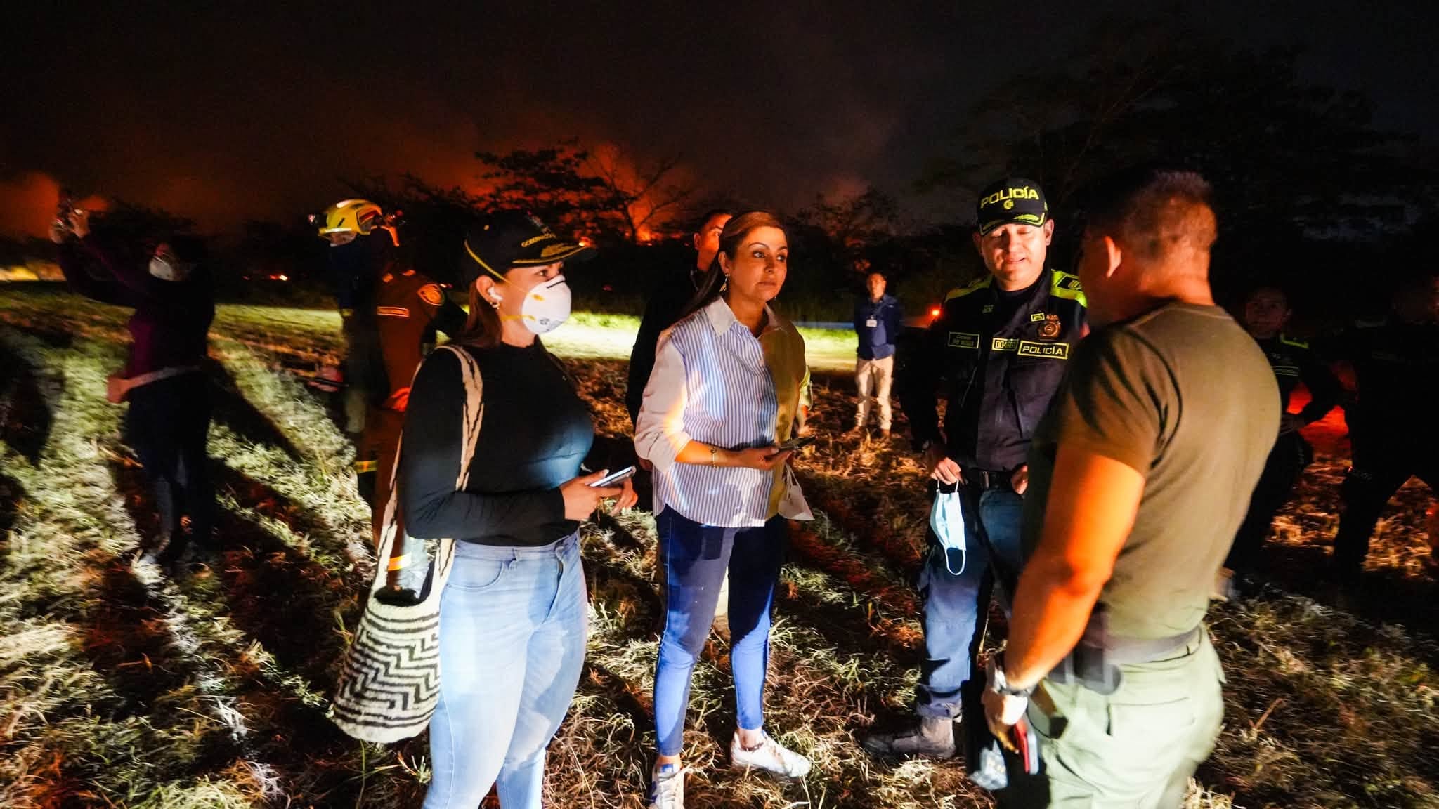 La gobernadora Adriana Matiz denunció ante la Fiscalía la provocación de incendios en Tolima - crédito Adriana Magali Matiz / Facebook
