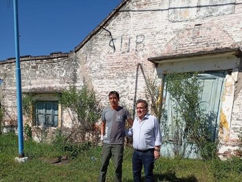 Chagas junto al jefe comunal