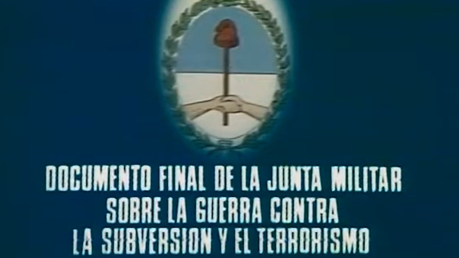 La noche del 28 de abril de 1983, una cadena nacional interrumpió la programación para difundir un anticipo del