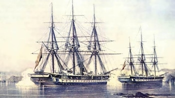 Esta pintura del encuentro se