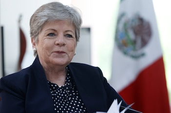 La actual canciller mexicana, Alicia