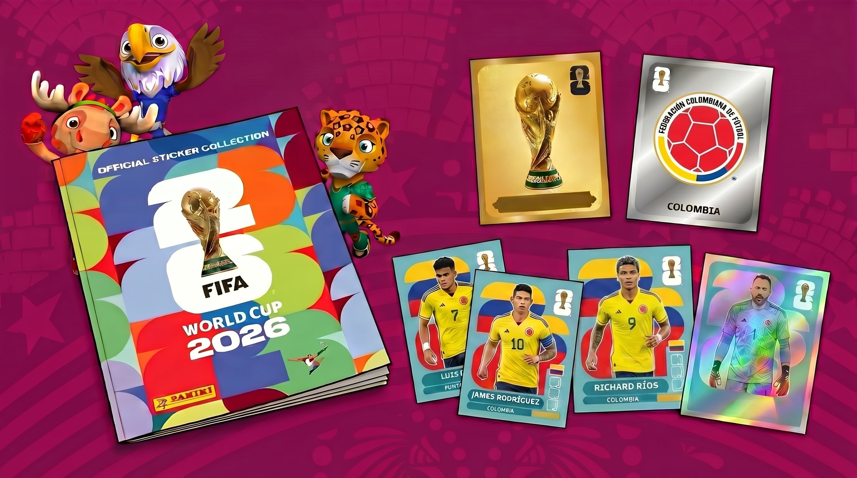 El nuevo álbum Panini FIFA World Cup 2026 presenta la figura de Richard Ríos entre los destacados de la selección colombiana, marcando una nueva era para los coleccionistas. (Imagen Ilustrativa Infobae)