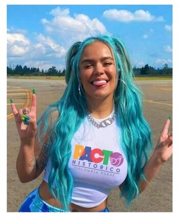 Fotografía falsa de Karol G