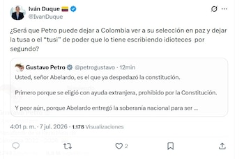 Iván Duque y su reacción a los mensajes de Gustavo Petro