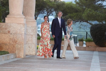 Los reyes y la reina emérita en Marivent (Europa Press)