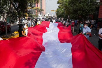 Partidarios de la candidata presidencial