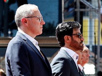 Stefano Domenicali y Mohammed Ben
