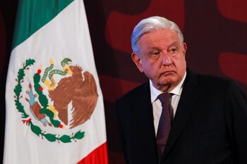 El presidente López Obrador durante