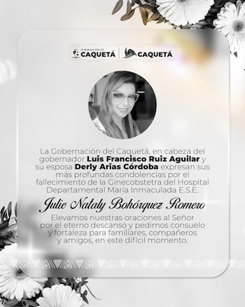 Las autoridades expresaron sus condolencias