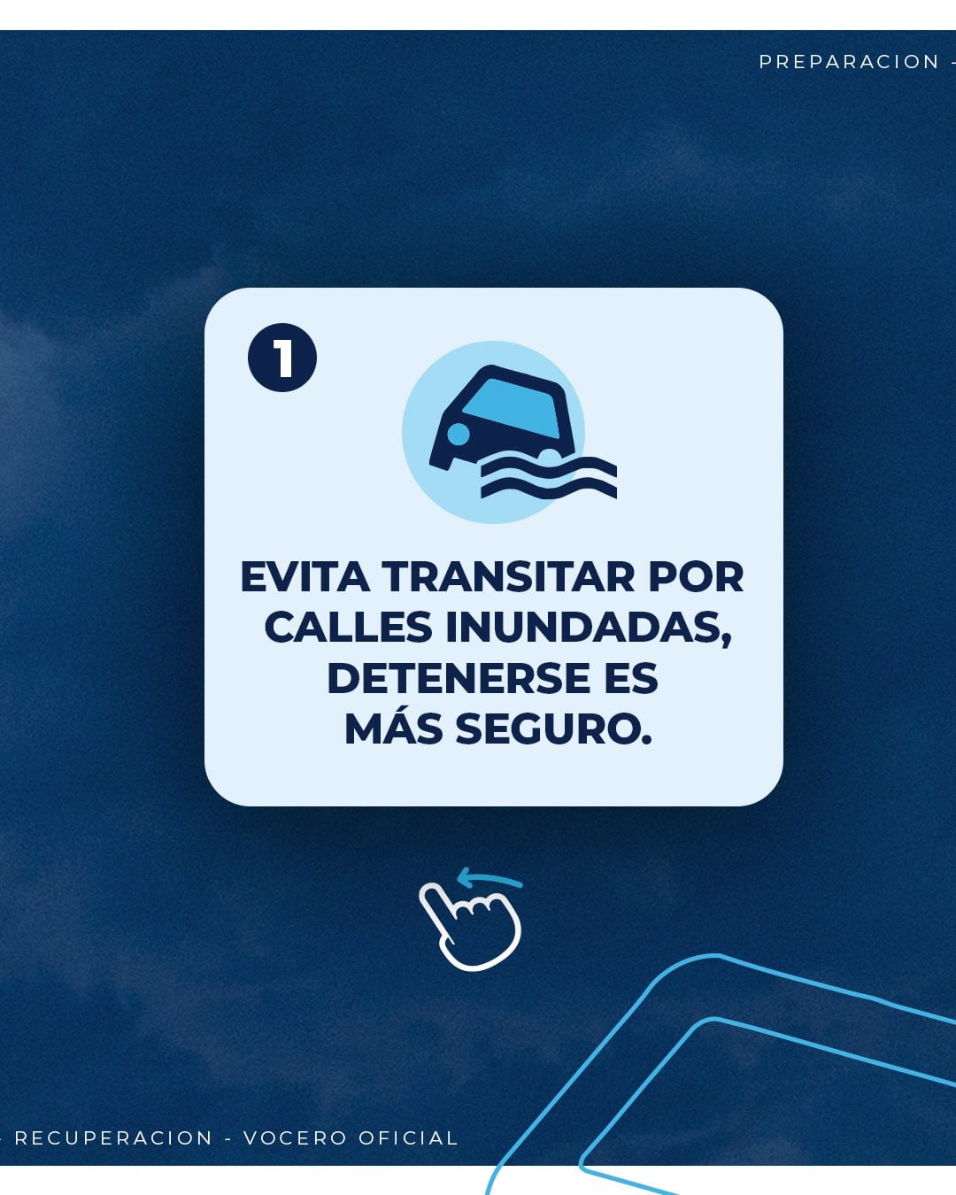 El COE brinda algunas recomendaciones en sus redes sociales ante la influencia de la vaguada en el territorio nacional./ (COE)