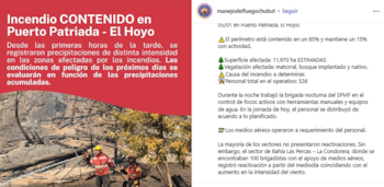 El reporte más reciente del