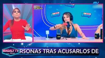 Magaly Medina rejeitou o aviso de Alejandra Baigorria e enviou uma mensagem forte na televisão. Captação: Magaly TV La Firme.