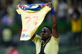 Julián Quiñones, delantero del América,