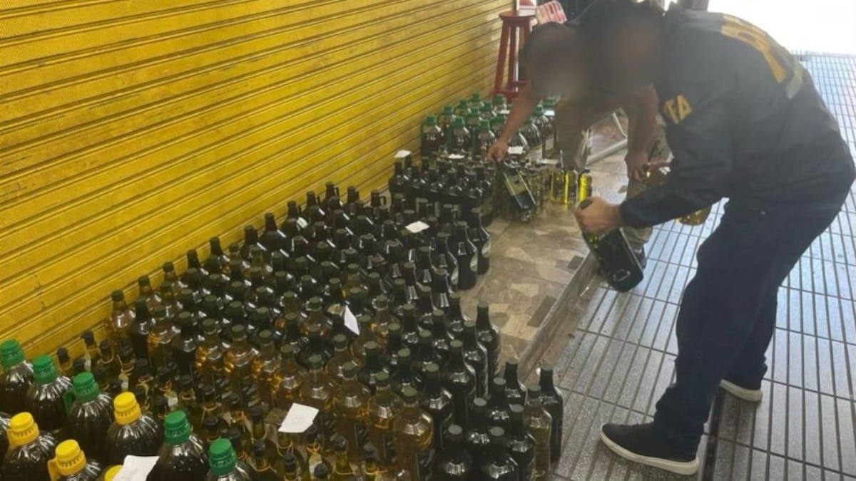 Bidones y tanques secuestrados en operativo por aceite adulterado en Misiones