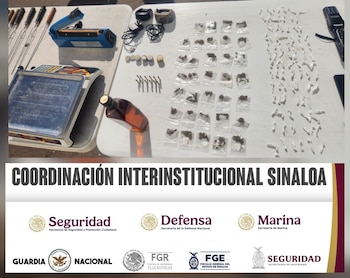 Drogas y otros objetos decomisados