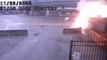 Explosión en un puente fronterizo