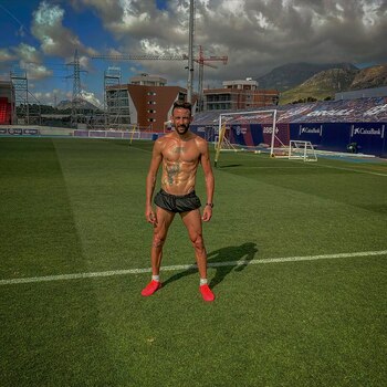 Mauricio Isla se entrena de