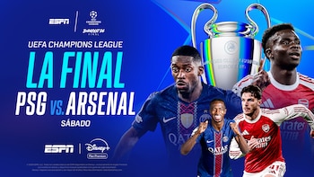 La final entre Arsenal y PSG será transmitida en exclusiva por ESPN y Disney +.