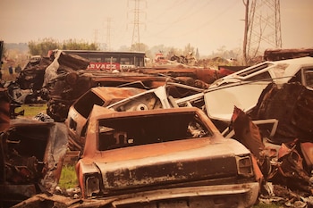 La chatarra de los vehículos