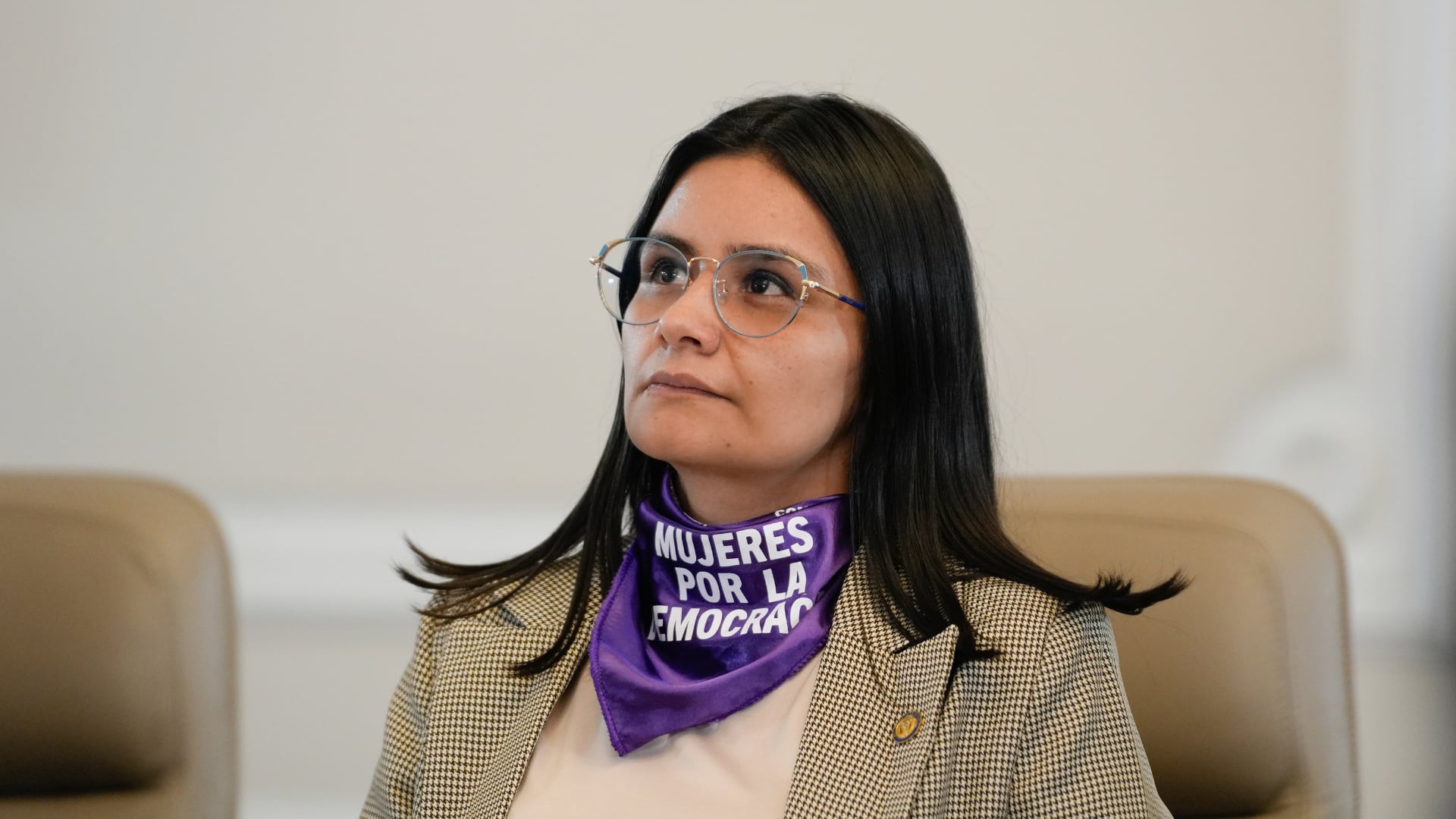 Angie Rodríguez aseguró que Juliana Guerrero hace parte de un grupo que quiere perjudicarla - crédito Andrea Puentes/Presidencia