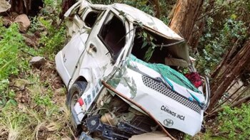 Volcadura de combi en Ayacucho