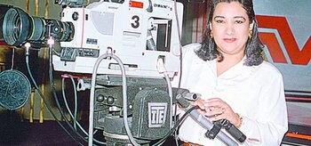 Tania Tinoco en sus inicios