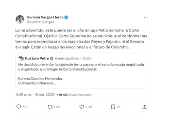Germán Vargas Lleras y sus advertencias sobre la Corte Constitucional