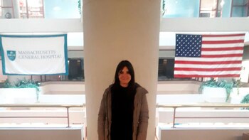 La hepatóloga Lucía Fazzito, varada