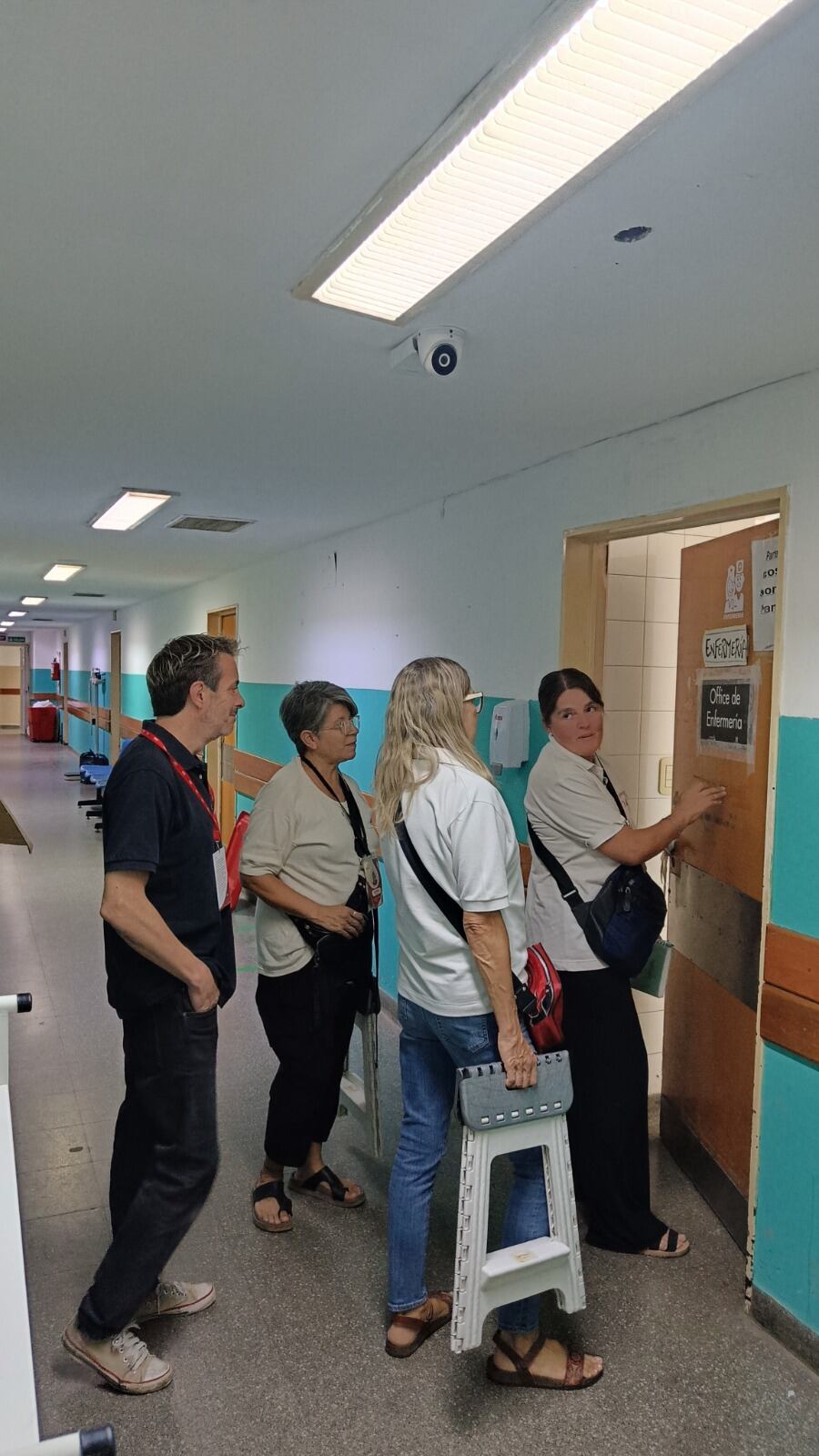 Voluntarios haciendo una visita en un hospital (Hospice AMAH)