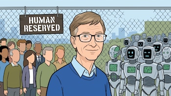 Bill Gates pide reservar empleos solo para humanos: “Muchos trabajos van a desaparecer para siempre”
