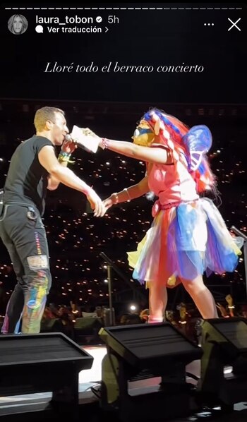 Instastories de Laura Tobón en