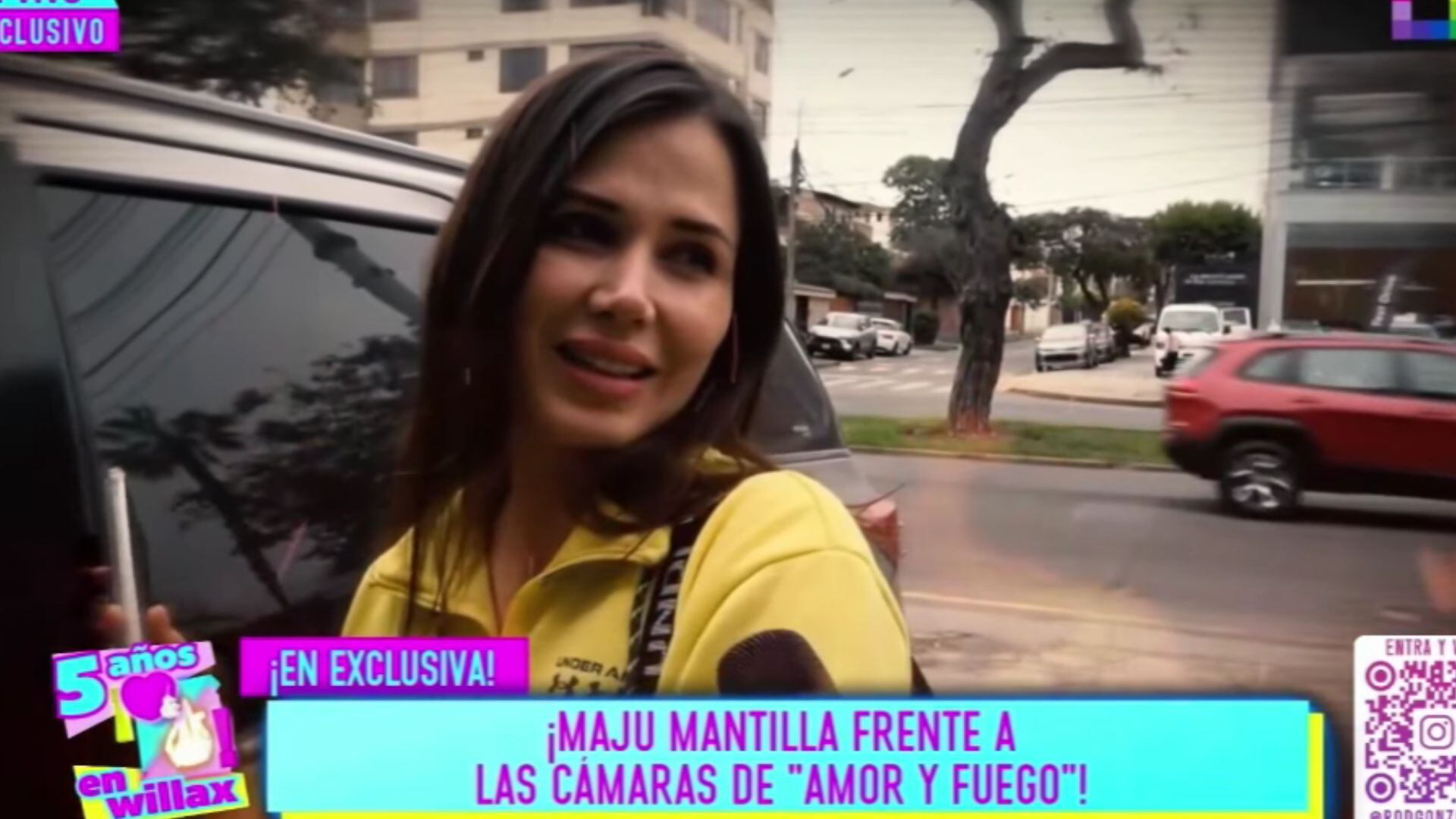 Maju Mantilla niega haberle sido infiel a su esposo Gustavo Salcedo: “Esas cosas no son ciertas”. Captura de TV: Amor y Fuego