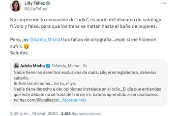 Lilly Téllez acusó a la