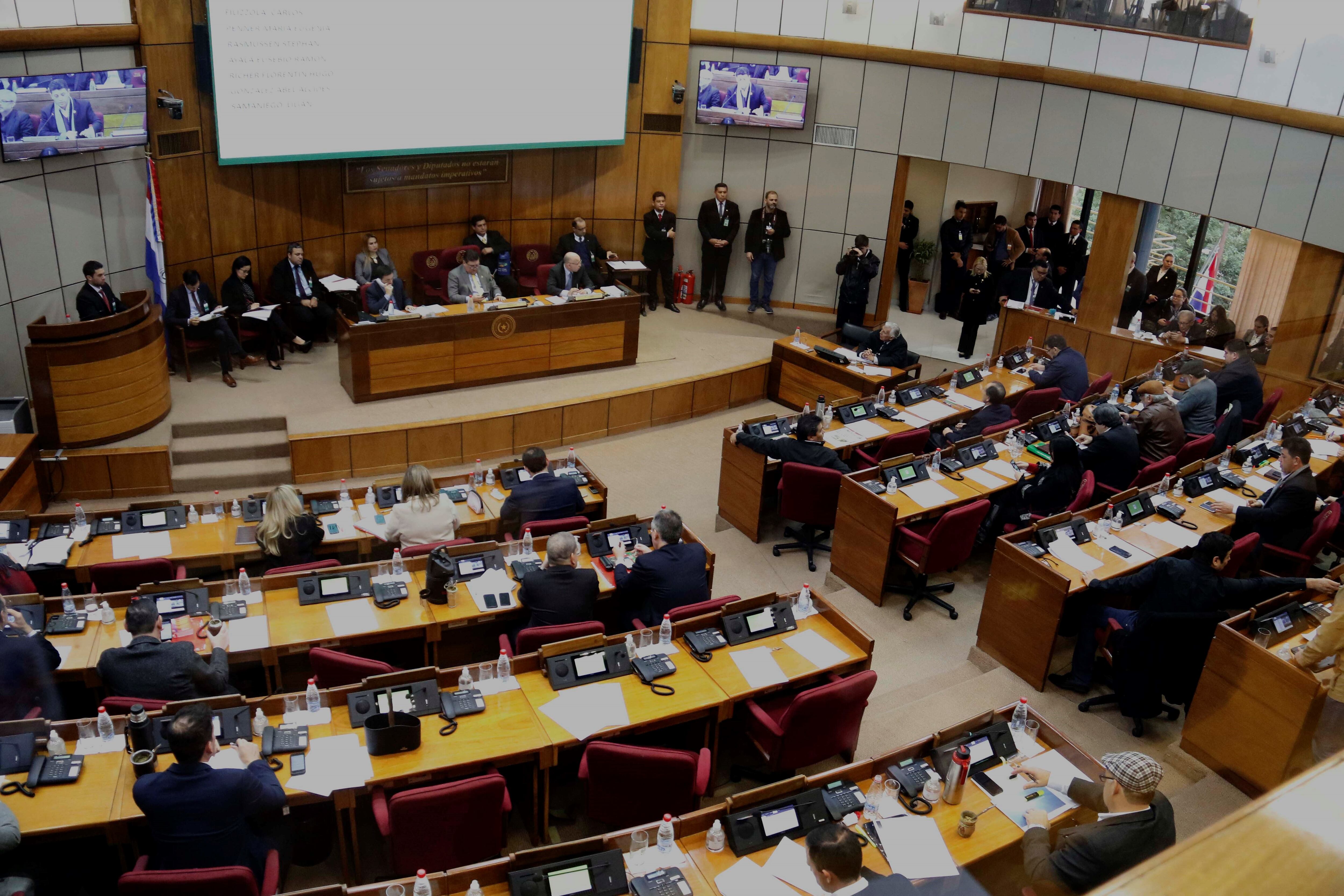 Vista de una sesión del Congreso Nacional, en Asunción (EFE/Andrés Cristaldo/Archivo)