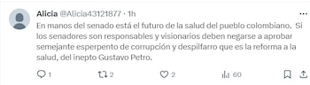 Respuesta al trino del expresidente Álvaro Uribe sobre la reforma a la salud