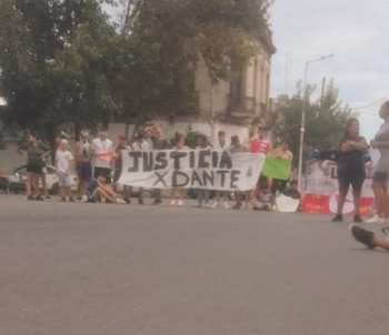 Familiares y amigos de Dante en una de las marchas para reclamar Justicia por el crimen del menor