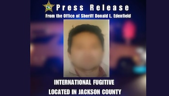 El detenido tenía una condena de ocho años impuesta por un tribunal de El Salvador y residía de forma clandestina en Florida. (Cortesía: Oficina del Sheriff del Condado de Jackson)