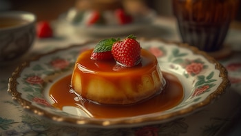 Flan de la abuela saludable: