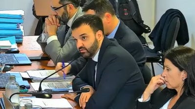 El fiscal Gastón Franco Pruzán, cabeza de la acusación en el debate