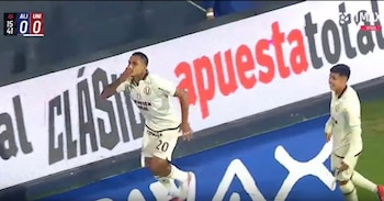 Alex Valera anotó gol para el 1-0 de Universitario vs Alianza Lima por el Torneo Clausura 2026.