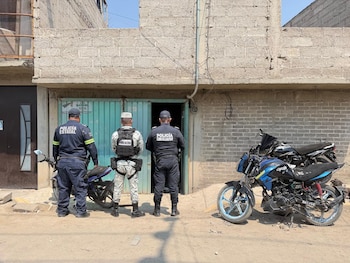 Agentes de seguridad acudieron al